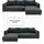 TRENDMANUFAKTUR Eckcouch Cord 2-Sitzer Grau