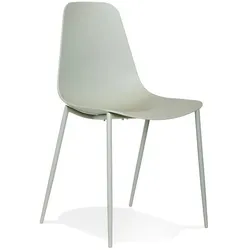 Objektstuhl türkis für Gewerbe | Professionelle Metall-PP Qualität | Ideal für Hotellerie | UV-fest, 48cm Sitzbreite | Vixal | Kadima Design