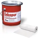Enke Enkopur Flüssigkunststoff - 12,5 kg, silbergrau - incl. Vlies 30 cm x 12,5 m