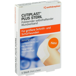 Cutiplast Plus steril 5x7 cm Verband 5 St