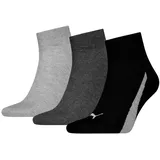 stichd b.v. PUMA Unisex Kurzsocken Lifestyle 3er Pack - rot|weiß|schwarz - 39|42|41|40