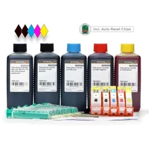 Octopus Fill In Patronen-Satz für Canon PGI-525, CLI 526 mit 5x Druckertinte