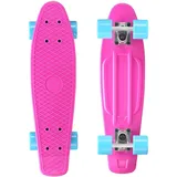 STAR SKATEBOARDS Vintage Skateboard. Retro Cruiser 60mm. lila / blau orchideenpink (L)56cm (D)13cm