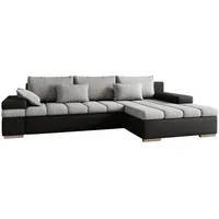 Mirjan24 Ecksofa Bangkok, Stilvoll L-Form Sofa mit Schlaffunktion und Bettkasten, Wohnlandschaft (Seite: Rechts, Soft 011 + Couches, Wohnlandschaften, Ecksofas