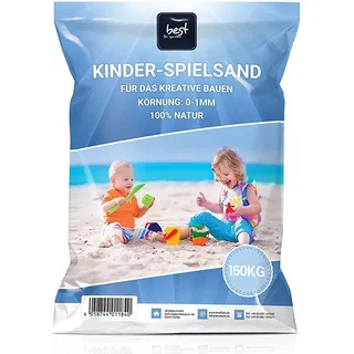 4myBaby GmbH - Spielsand 150kg | Quarz Sand für Sandkasten | Kinder Spielsand | Dekosand | Spielsand für Sandkasten | Keimfreier Spielsand | Gewaschener Feiner Quarzsand | Spielsand (6 x 25 kg Säcke)