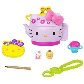 Mattel Hello Kitty Teeparty Schatulle (12,5 cm) mit 2 Sanrio Minis Figuren