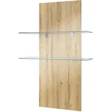 Vladon Wandregal 70 x 110 x 21 cm Braun