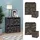 Vicco Raumteiler Tetra 72 x 72 cm Schwarz