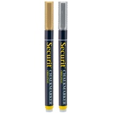 Securit Kreidemarke gold/silber, 2er-Pack (BL-SMA100-V2-GDSL)