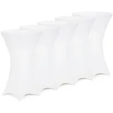 DEUBA Stehtischhusse Weiß Ø 70-75 cm 5er Set