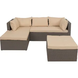 Mendler HWC-O46 Loungeset grau/beige