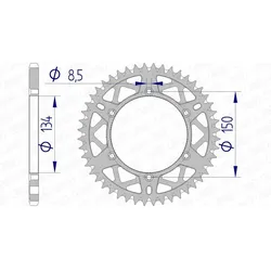 AFAM Ultraleichte Anti-Schlamm-Aluminiumkrone 17206520