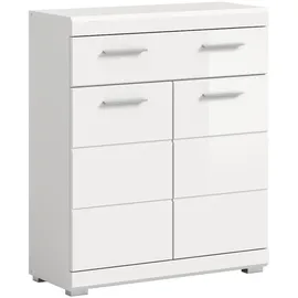 VCM Scout Badschrank 2 Türen, 1 Schublade Weiß