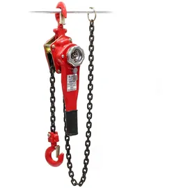 Wiltec Flaschenzug Stahl 1,5 m rot