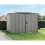EcoStar Gerätehaus Elegant-S Typ 3 graualuminium Doppeltür