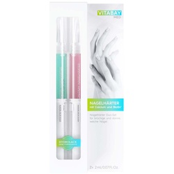 Nagelhärter Duo-Set mit Calcium und Biotin 2X2 ml