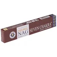 Saraswati Golden Nag 7 Chakra Räucherstäbchen 15 g