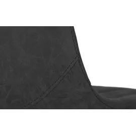 Möbel Kraft Barhocker Textil 49 x 99,5 x 55 cm Schwarz