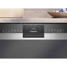 Siemens iQ300 SX53ES22CE Einbau-Geschirrspüler (teilintegrierbar, 598 mm breit, Edelstahl)