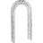 Dehner Rosenbogen Cornwall 236 x 118 x 31 cm Dunkelgrau