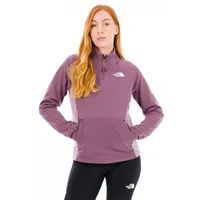 The North Face Damen Mountain Fleece 1/4 Zip Sweatshirt, Midnight Mauve/Purple C, XS