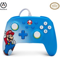PowerA Switch Controller Mario Pop Art blau