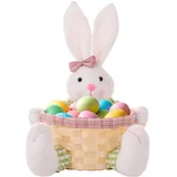 Ostern Geschenk Eier SüSsigkeit PläTzchen Dekorativer Geschenkkorb Kleiner Niedlicher Geflochtener Baumwollseil Korb Wäsche Katzen- und Hundespielzeug Deko Geflochten Aufbewahrungskorb Baumwolle (B)