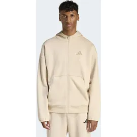 adidas Future Icons SMALL Logo Kapuzensweatshirt Herren beige XXXL