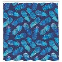 ABAKUHAUS Duschvorhang 175 x 220 cm blau