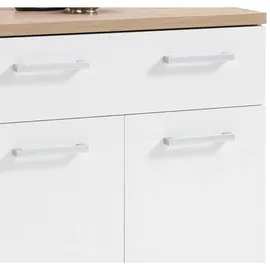 Stella Trading Schuhschrank 78 x 85 x 38 cm 2 Fächer, 1 Schublade weiß / weiß