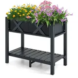 Costway Hochbeet 86 x 45 x 73 cm Schwarz