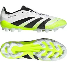 adidas Predator League 2G/3G AG Herren Cloud White/Core Black/Lucid Lemon 43 1/3