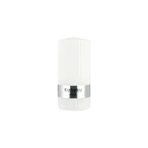 Möbel Kraft Rillenkerze Powder Ø 7 cm 15 cm weiß