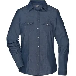Damen Jeans-Bluse "JN628" - XS - dark-denim