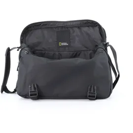 National Geographic "Pro", Damen, Gr. B/H/T: 10,5cm x 31cm x 38cm, schwarz, Nylon, unifarben, Taschen Schultertasche, mit Überschlag
