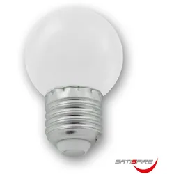 LED Leuchtmittel G45 - kaltweiß 6000K - E27 - 1W | SATISFIRE
