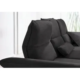 W.Schillig Eckcouch Mikrofaser 3-Sitzer Grau