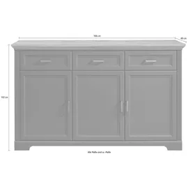 Innostyle Jasmin 166 x 102 x 48 cm Grau / Eiche