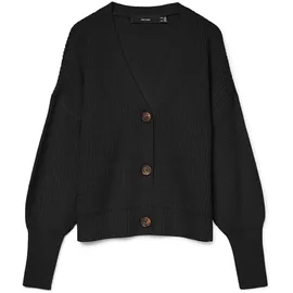 Vero Moda VMLEA LS V-Neck Cuff Cardigan Schwarz XL