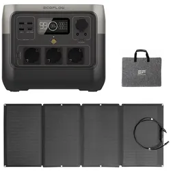 EcoFlow River 2 0% MwSt §12 III UstG Pro 768Wh Portable Powerstation mit 160W So...