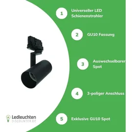 Mextronic Strahler Madara Mini II 250V GU10 schwarz