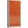 Classix Stahlschrank X-530344 feuerrot, lichtgrau 92,0 x 42,0 x 194,5 cm, aufgebaut
