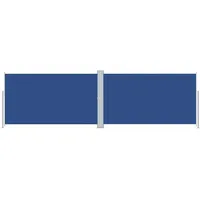 vidaXL Seitenmarkise Ausziehbar Blau 180 x 600 cm