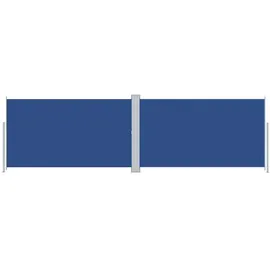 vidaXL Seitenmarkise Ausziehbar Blau 180 x 600 cm