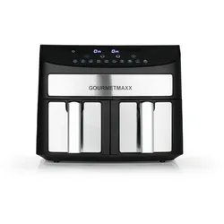 Heißluftfritteuse Gourmetmaxx Schwarz/Silber max. 2400 Watt