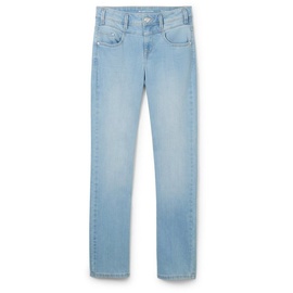 TOM TAILOR 5-Pocket-Jeans »Alexa Straight«, mit Stretch, blau