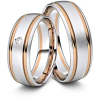 Trauringe Aschaffenburg 333er Weifl-/Rotgold - 4315