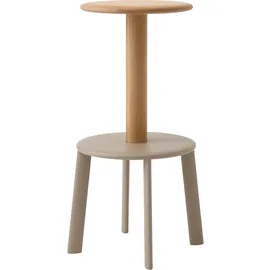 &Tradition Barhocker Massif AV39 Eiche 65 x 65 x 75 cm grau/beige