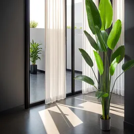 Tectake Künstlicher Paradiesvogelbaum Tropic, naturgetreu - 180 cm,