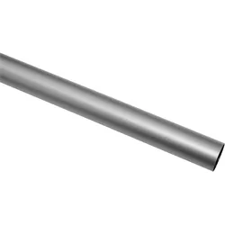 Gardinenstange GARDINIA "Industrial Home", silber, L:160cm Ø:2,5mm, Metall, Gardinenstangen, mit Bohren, Wandmontage, Metall, Gardinenstangen Set aus Metall